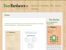 Tablet Screenshot of doorhardwaresimplified.com